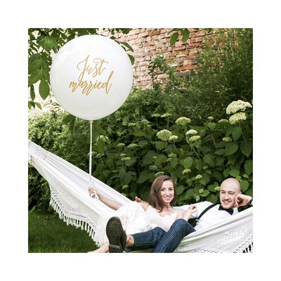 Jätteballong Just Married