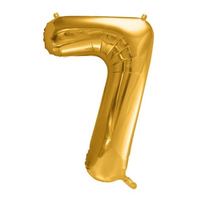 Sifferballonger Guld, 86 cm
