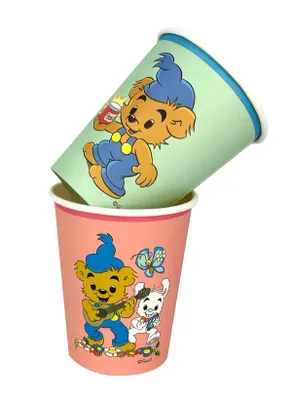 Pappmugg 8st, Bamse Kalas
