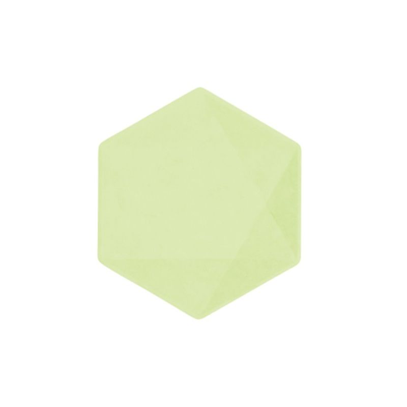 Assiett Grön Hexagon, Vert Decor