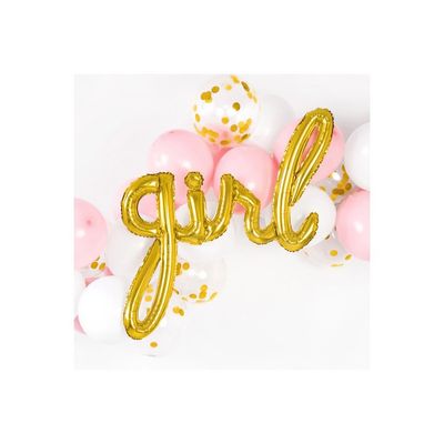Folieballong Girl Guld