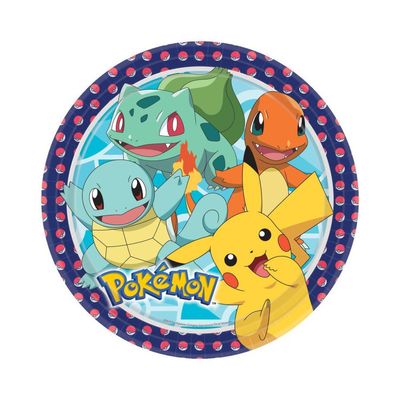 Papperstallrikar Pokémon Kalas 8-pack