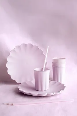 Sugrör i plast, lila, 12st