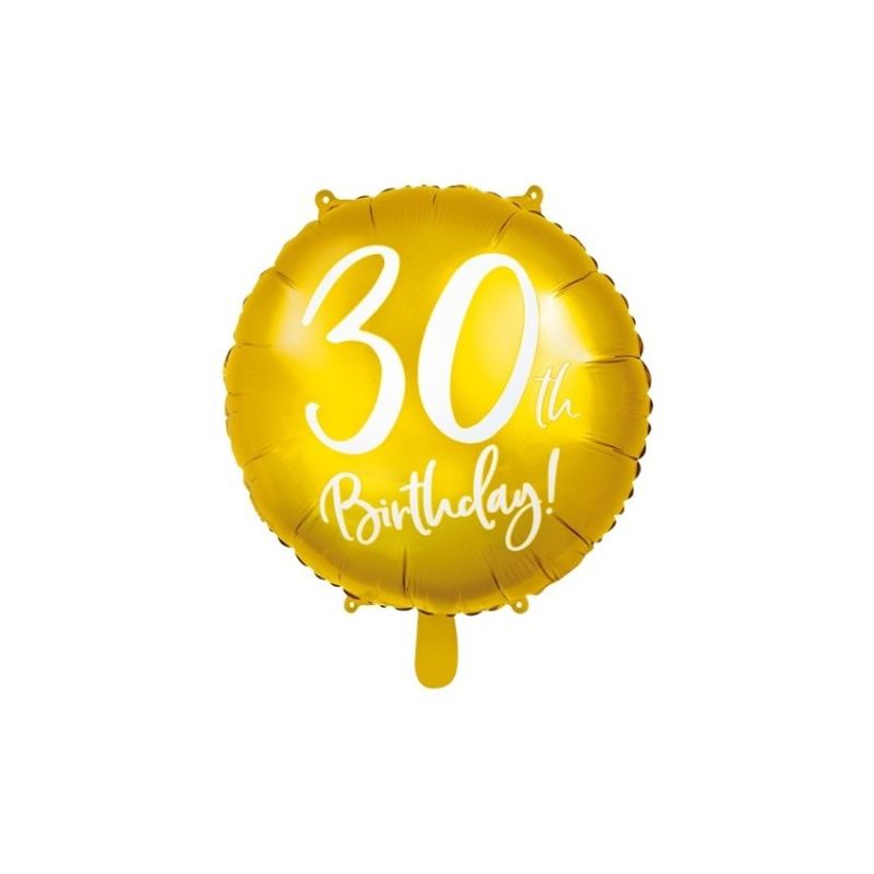 Folieballong Guld 30 år