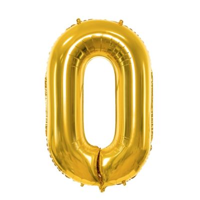 Sifferballonger Guld, 86 cm