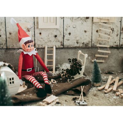 Elf on a Shelf, 30cm, röd, Nisse