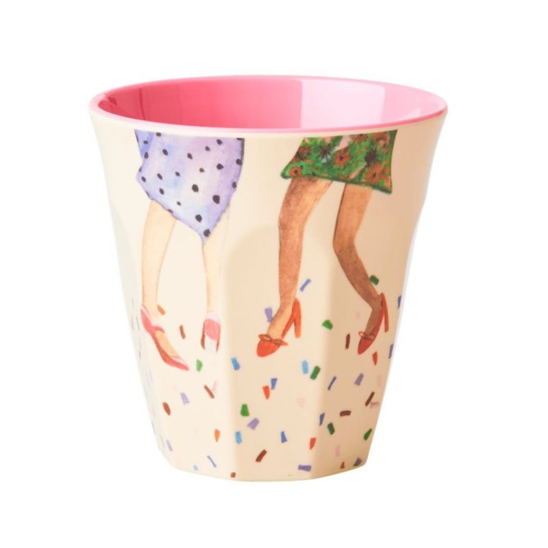 Rice Melaminmugg Medium, Dancing Legs