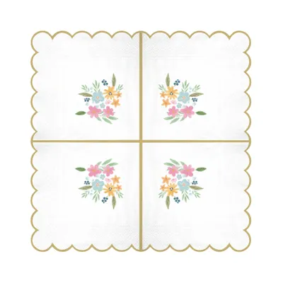 Servetter blommor, 10-pack
