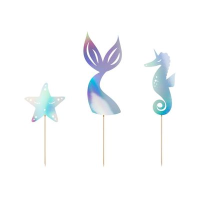 Cake Toppers Mermaid, Sjöjungfru