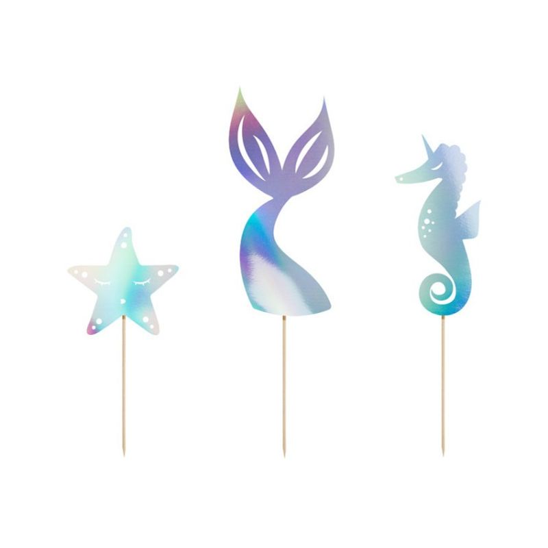 Cake Toppers Mermaid, Sjöjungfru