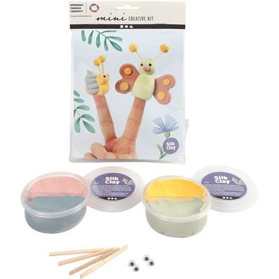 Pysselkit Fingerdockor - Snigel & Fjäril