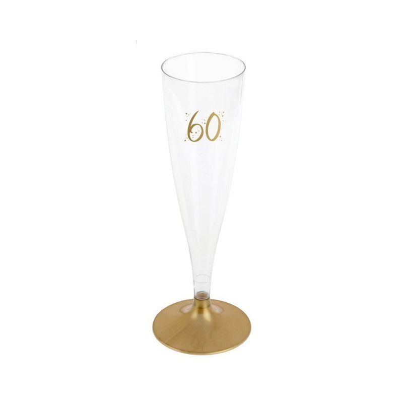 Champagneglas 60 år 6-pack