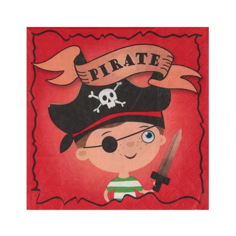 Servetter Pirattema 20-pack