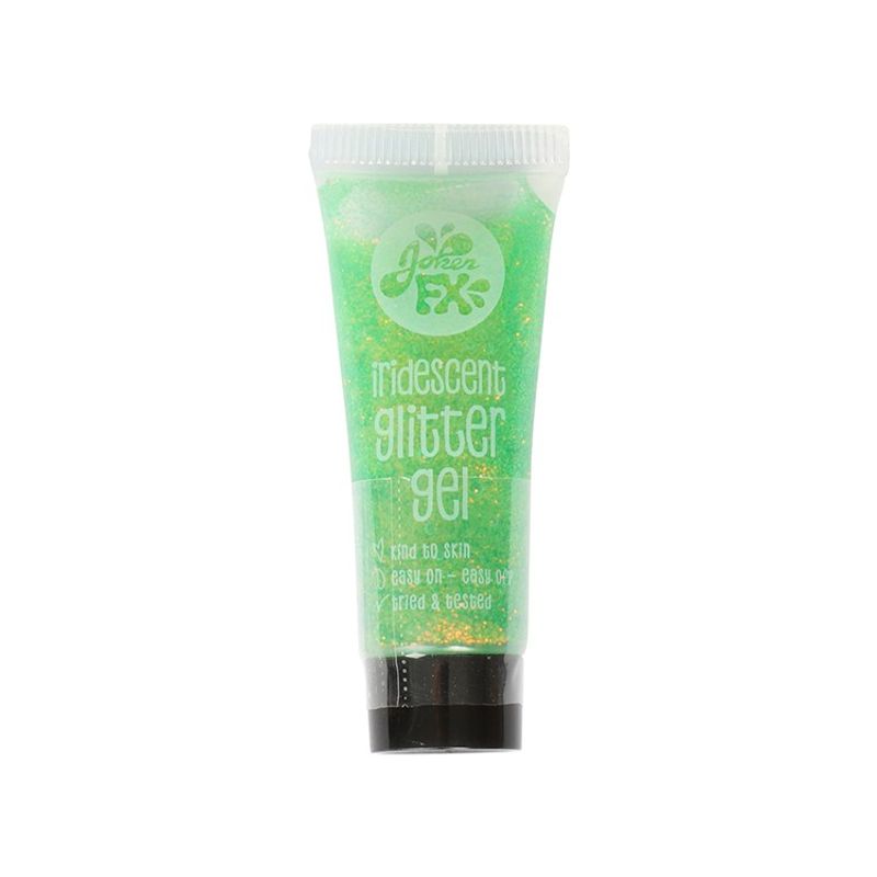 Glittergel på tub, grön