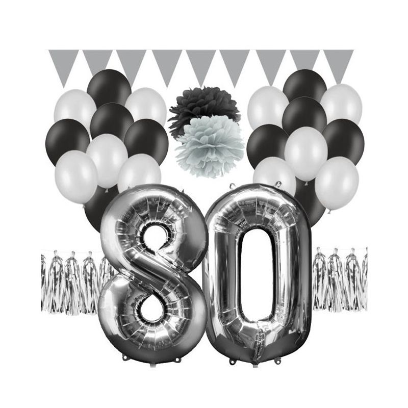 Dekorationskit 80 år Silver