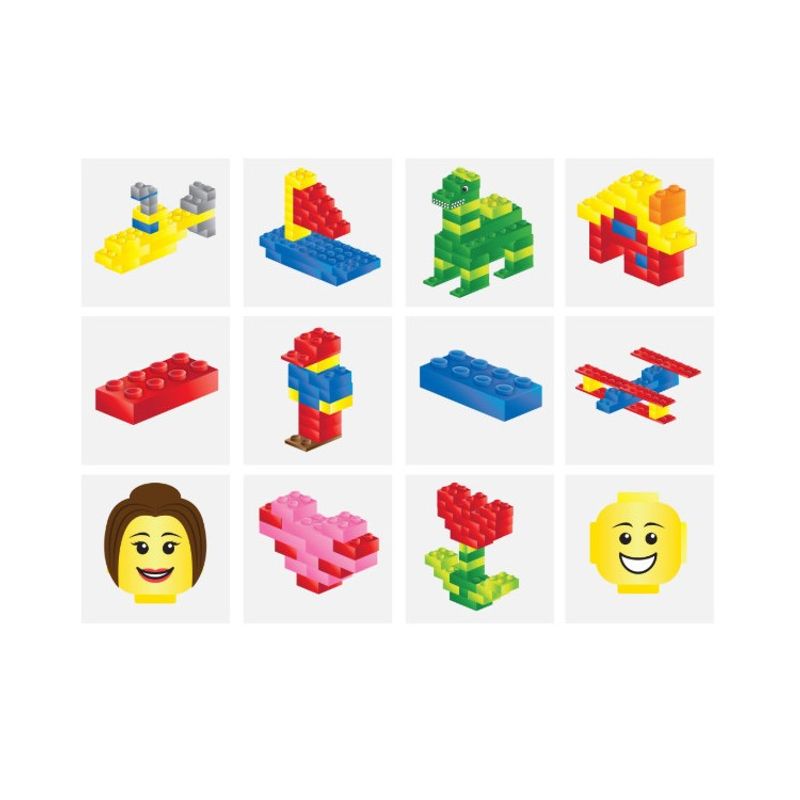 Tatueringar, Gnuggisar Lego 12 pack