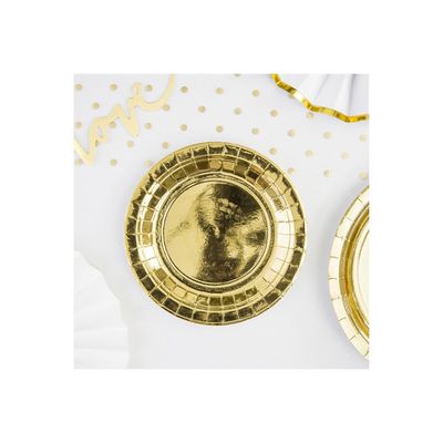 Pappersassietter Högblank Guld