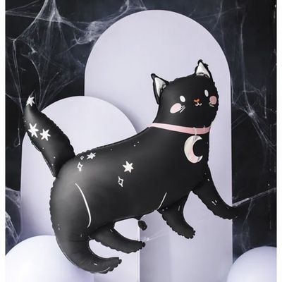 Folieballong Svart Katt