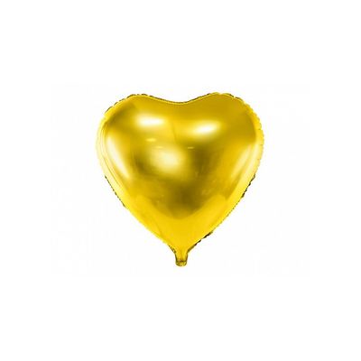 Folieballong Hjärta Guld