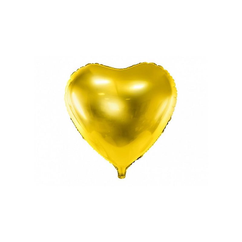 Folieballong Hjärta Guld
