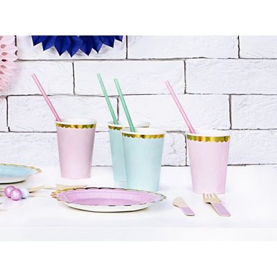 Pappersmuggar Mint med Guldkant