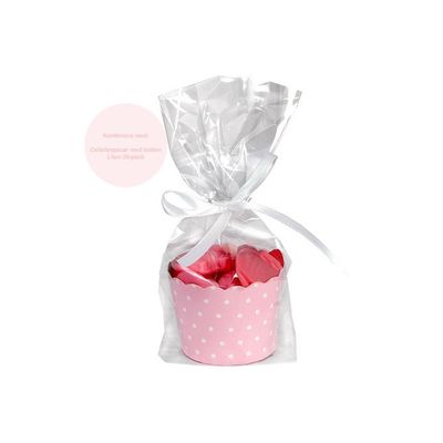 Muffinsformar, Snacksbägare Babyrosa med Prickar