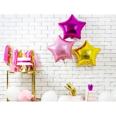 Folieballong Stjärna Rosa