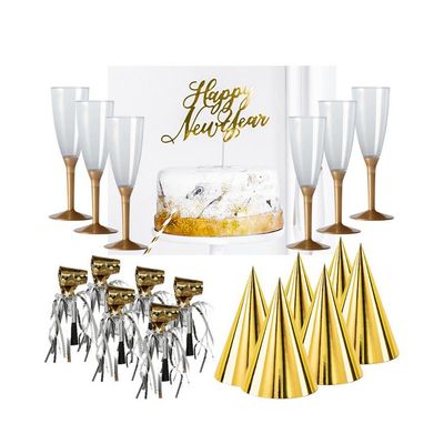 Nyårstillbehör Happy new year 10 pers