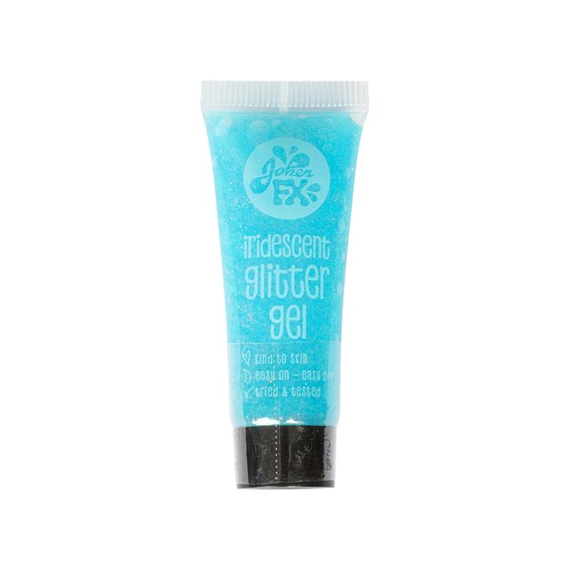 Glittergel på tub, Blå