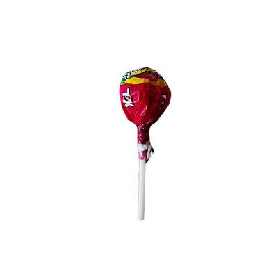 Godis, klubba jordgubb med tuggummi