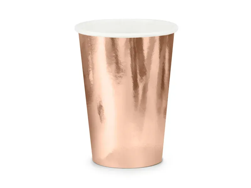 Pappmuggar, roséguld