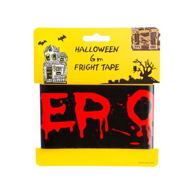 Avspärrningsband Halloween Dekoration - Svart