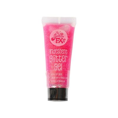 Glittergel på tub, Rosa
