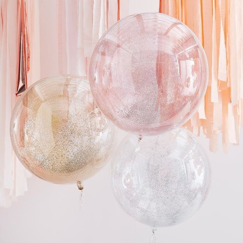 Metallics Orb Glitter Ballonger