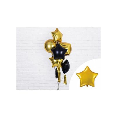 Folieballong Stjärna Guldmetallic