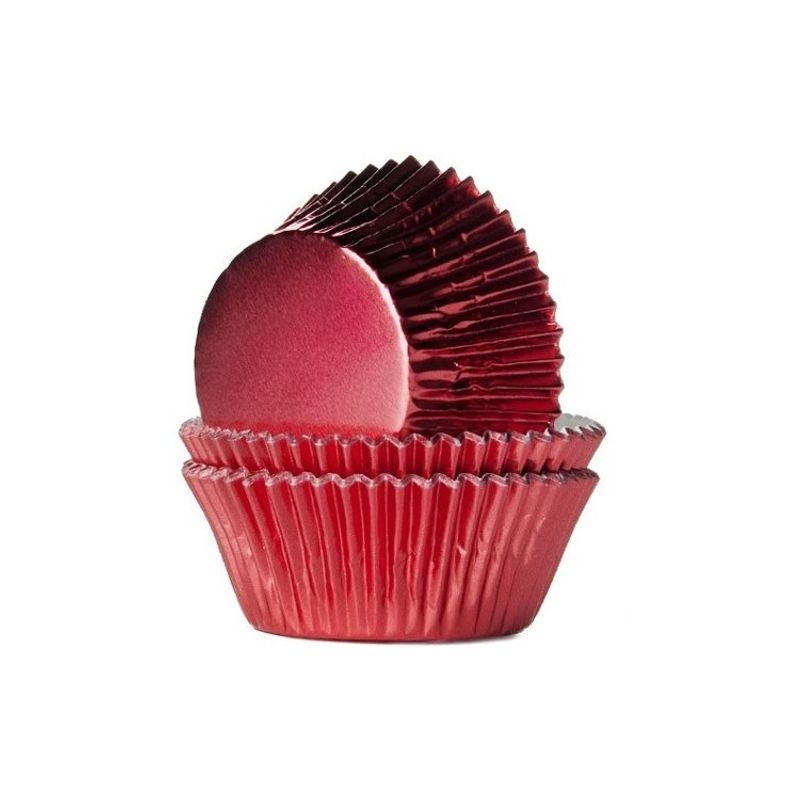 Muffinsformar Röd Folie