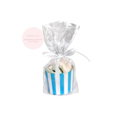 Muffinsformar, Snacksbägare Ljusblå/Vit Randig