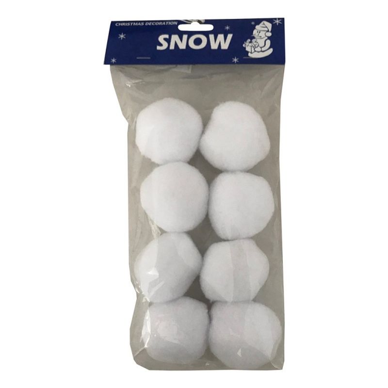 Snöbollar julpynt 8-pack
