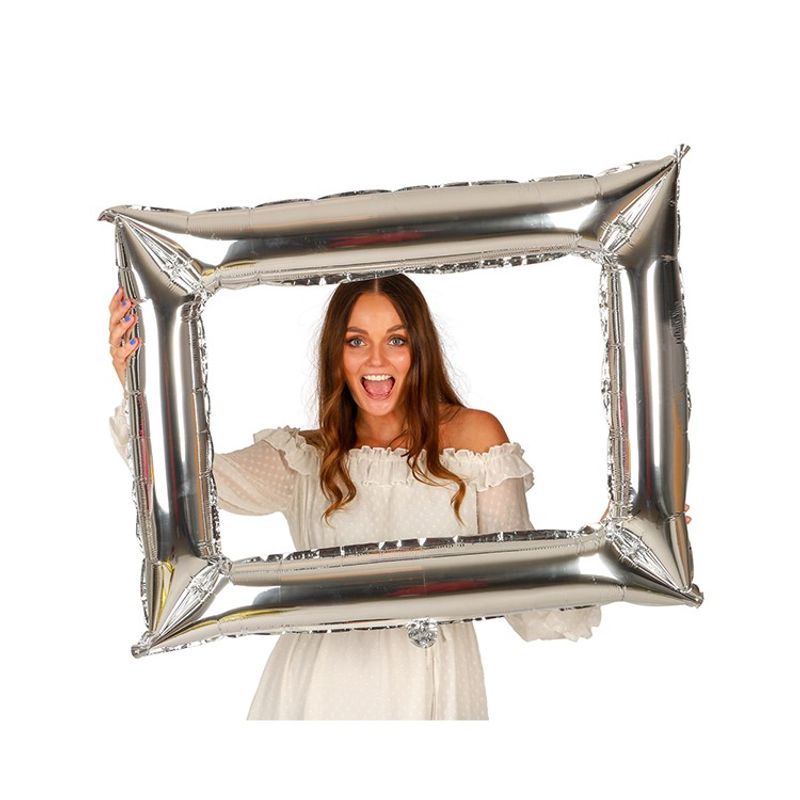 Folieballong Ram Silver