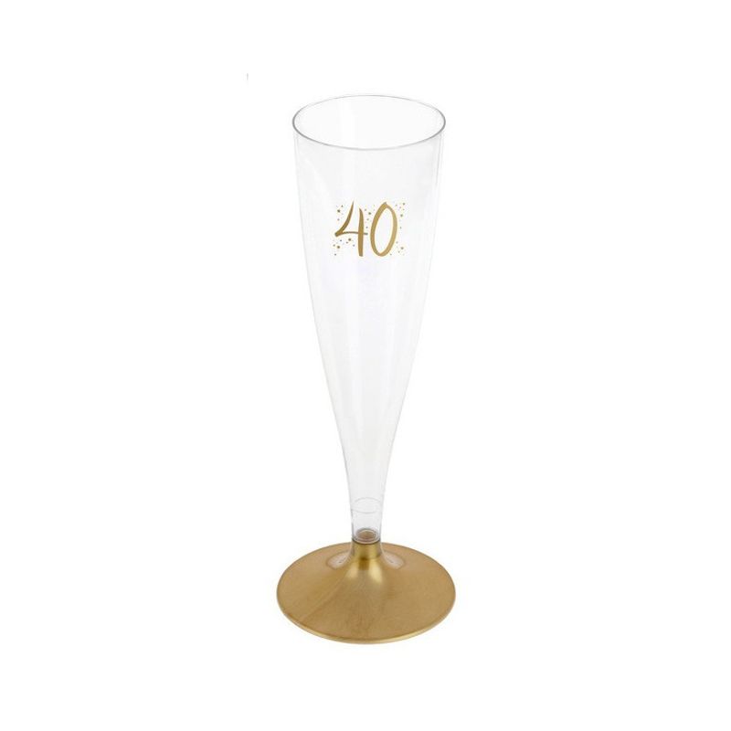 Champagneglas 40 år 6-pack