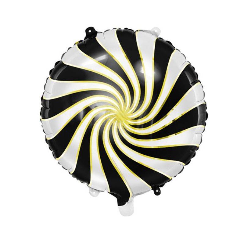 Folieballong Karamell Svart