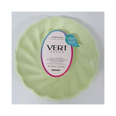 Tallrikar Rund Grön, Vert Decor