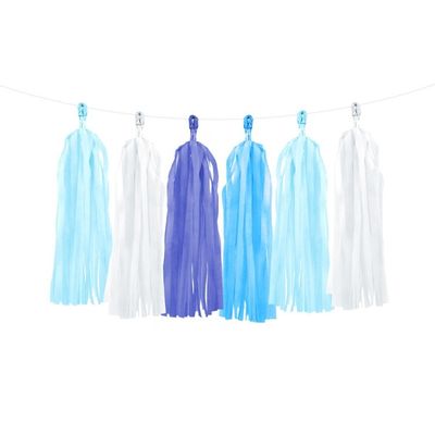 Girlang Tassels Blåmix
