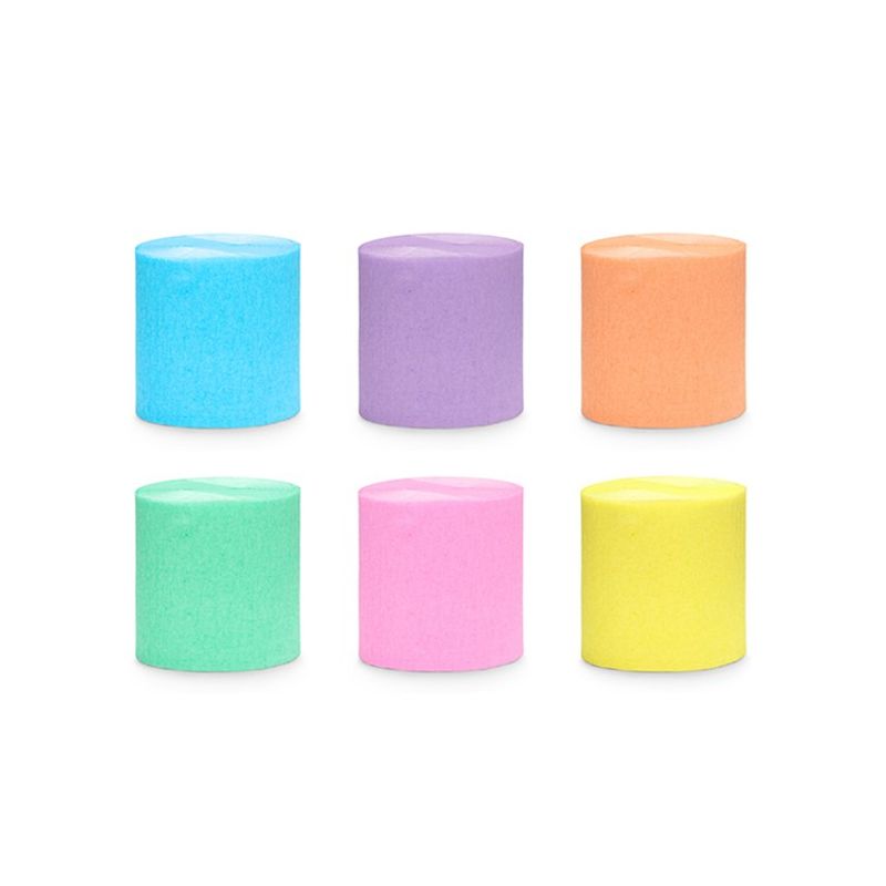 Kräppband Pastell 6 pack