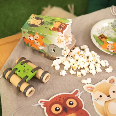 Popcornbox Skogens Vänner, 6-pack