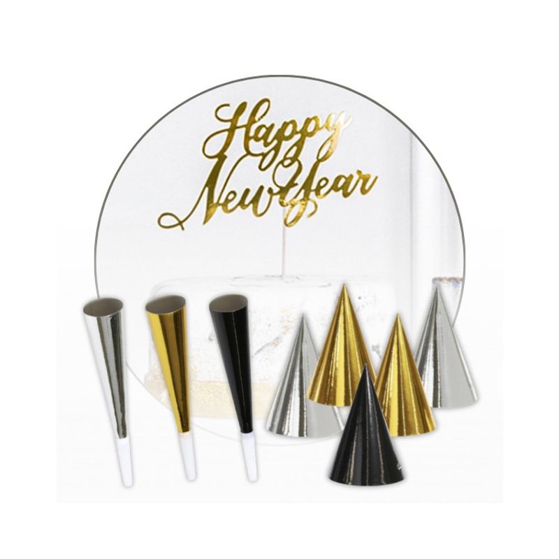 Nyårstillbehör Happy new year 10 pers