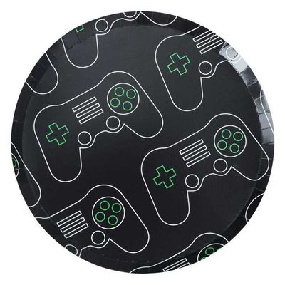 Papperstallrikar Gaming 8-pack
