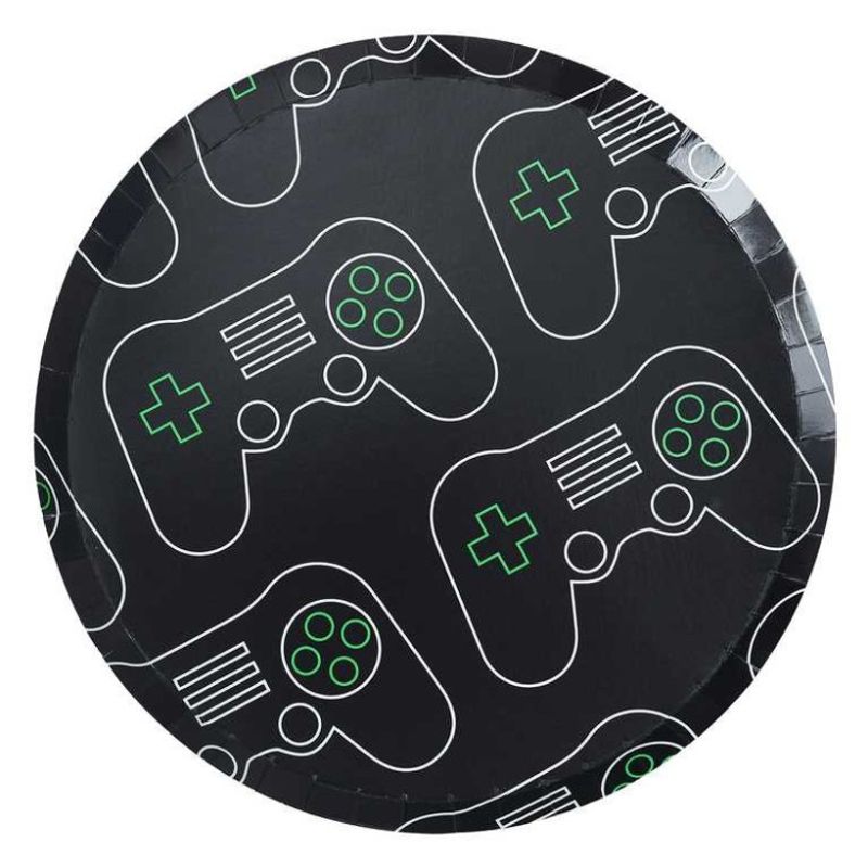 Papperstallrikar Gaming 8-pack