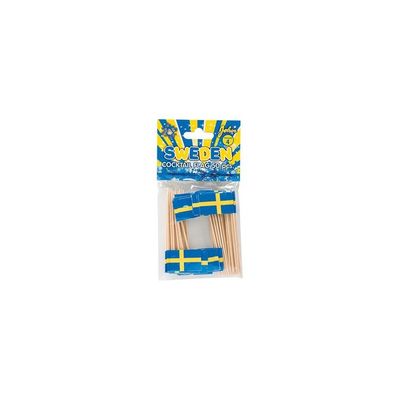 Partypicks Svenska Flaggan 50-pack