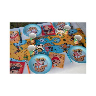Papperstallrikar Barnkalas Pirattema 10-pack